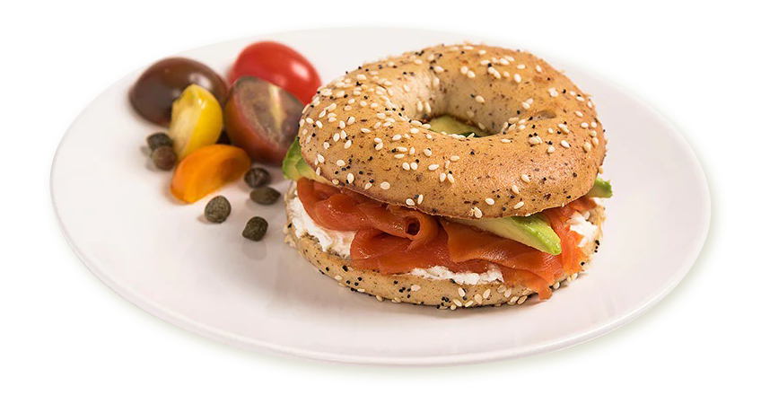 Avocado, Lox & Cream Cheese Bagel